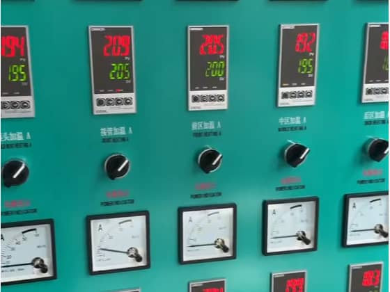Film blowing machine control panel