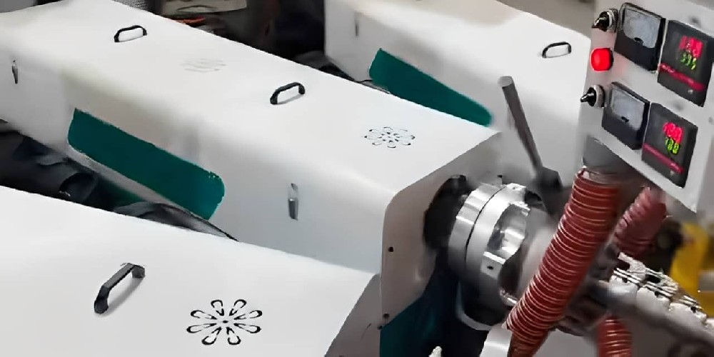 Brazilian customer placed an order for this blown film machine on the spot after personally testing it