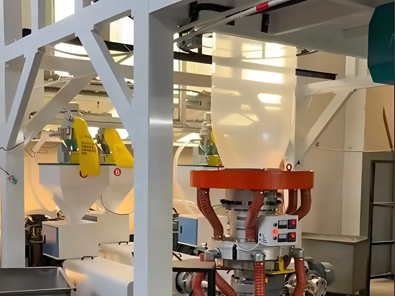 Customized 1500ABC 3 layer co-extrusion film blowing machine factory testing