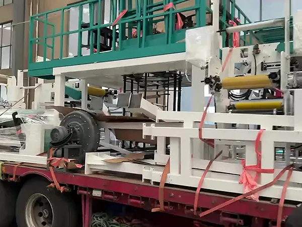 film blowing machines were loaded and shipped