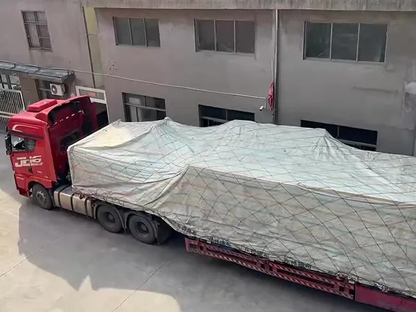 film blowing machines were loaded and shipped