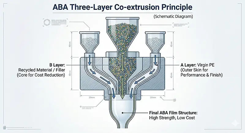 How to reduce plastic film production cost with ABA machine