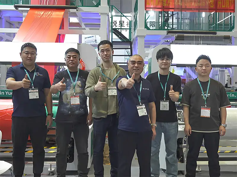 Yuexing Machine industrial blown film machine manufacturer factory and team