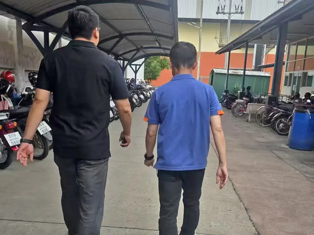 Walking through customer's factory floor to check space for film blowing machine installation