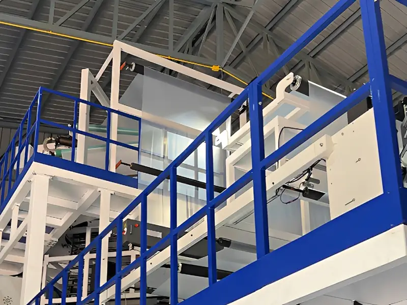ABC film blowing machine line running in Thailand
