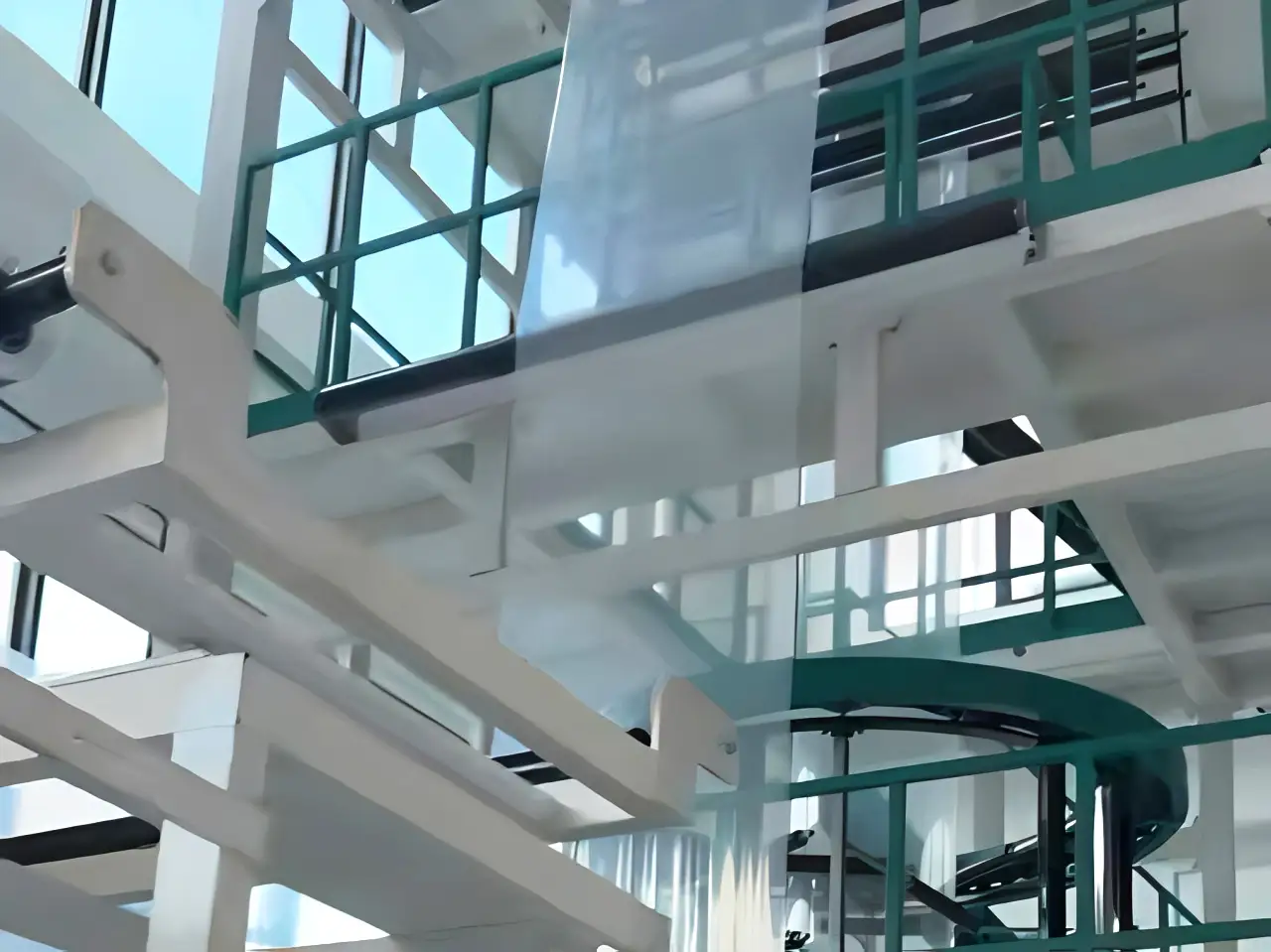 On-site footage of the film blowing machine production for a Thai client.
