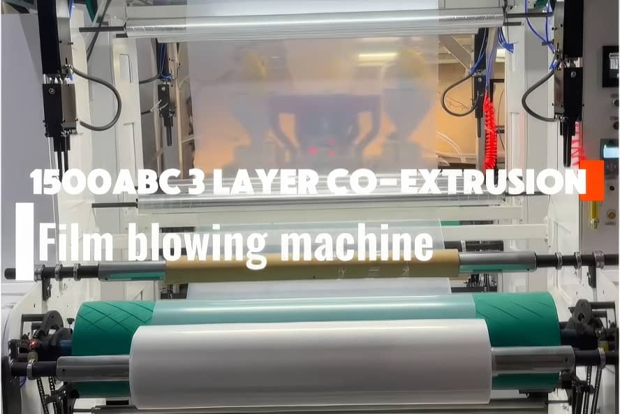 1500ABC 3 layer co-extrusion film blowing machine Plastic packaging application