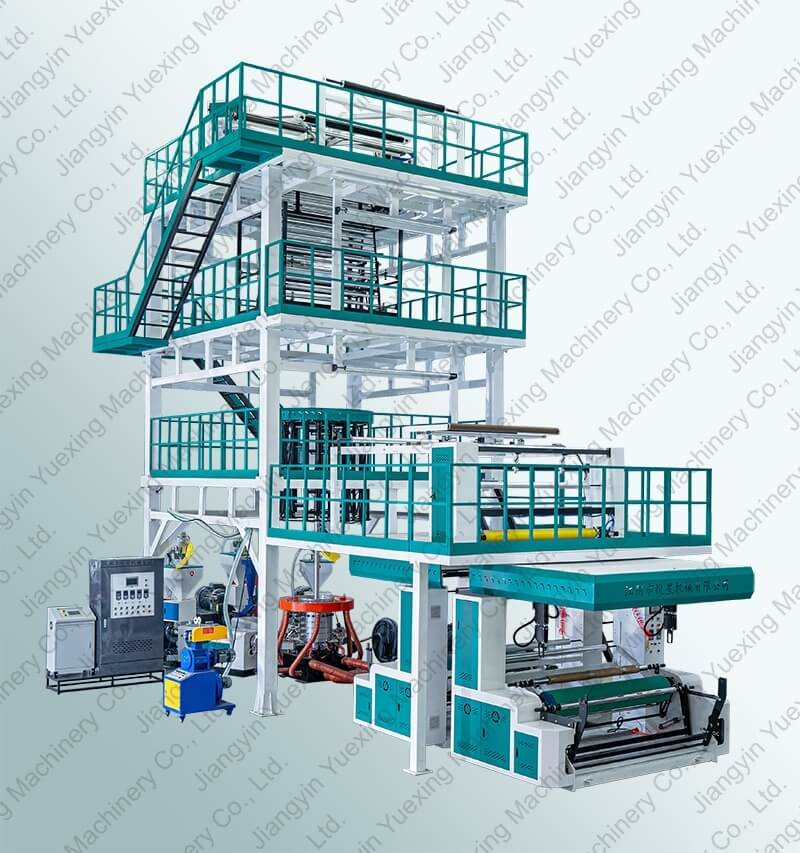 ABC rotating1-5 layer co extruded composite film blowing machine